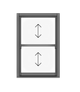 Sash Window Shop Online -1 over 1 Glazing Bar Configuration