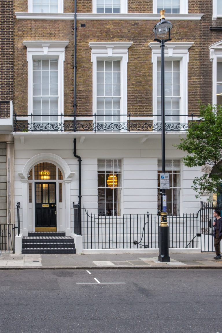 Timber heritage sash windows installed in a Kensington conservation area townhouse