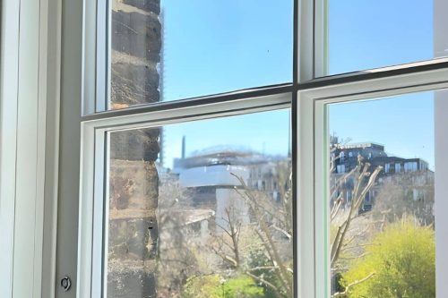 Vacuum glazed wooden sash windows Heritage Style timber glazing bars perfect for conservation areas