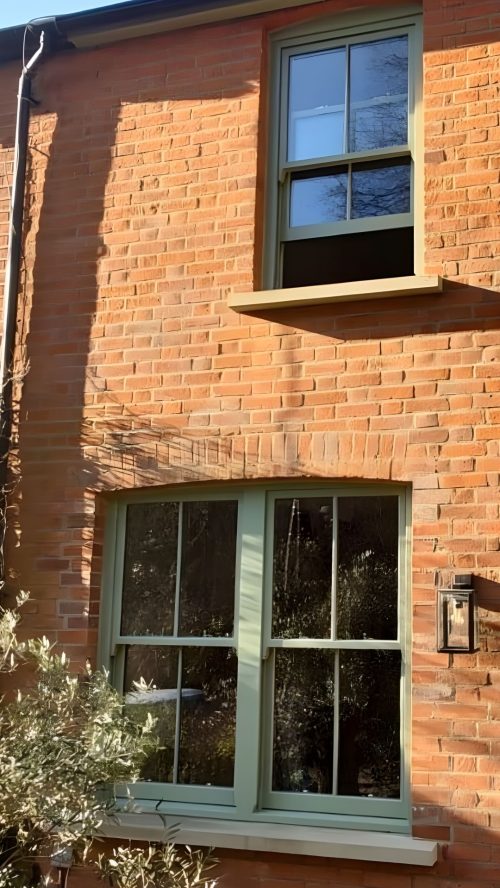 Olive Green Wooden Sash Windows Olive Green Wooden Sash Windows