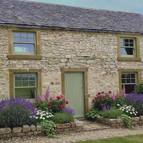 Timber Sash Windows in a a Country Cottage